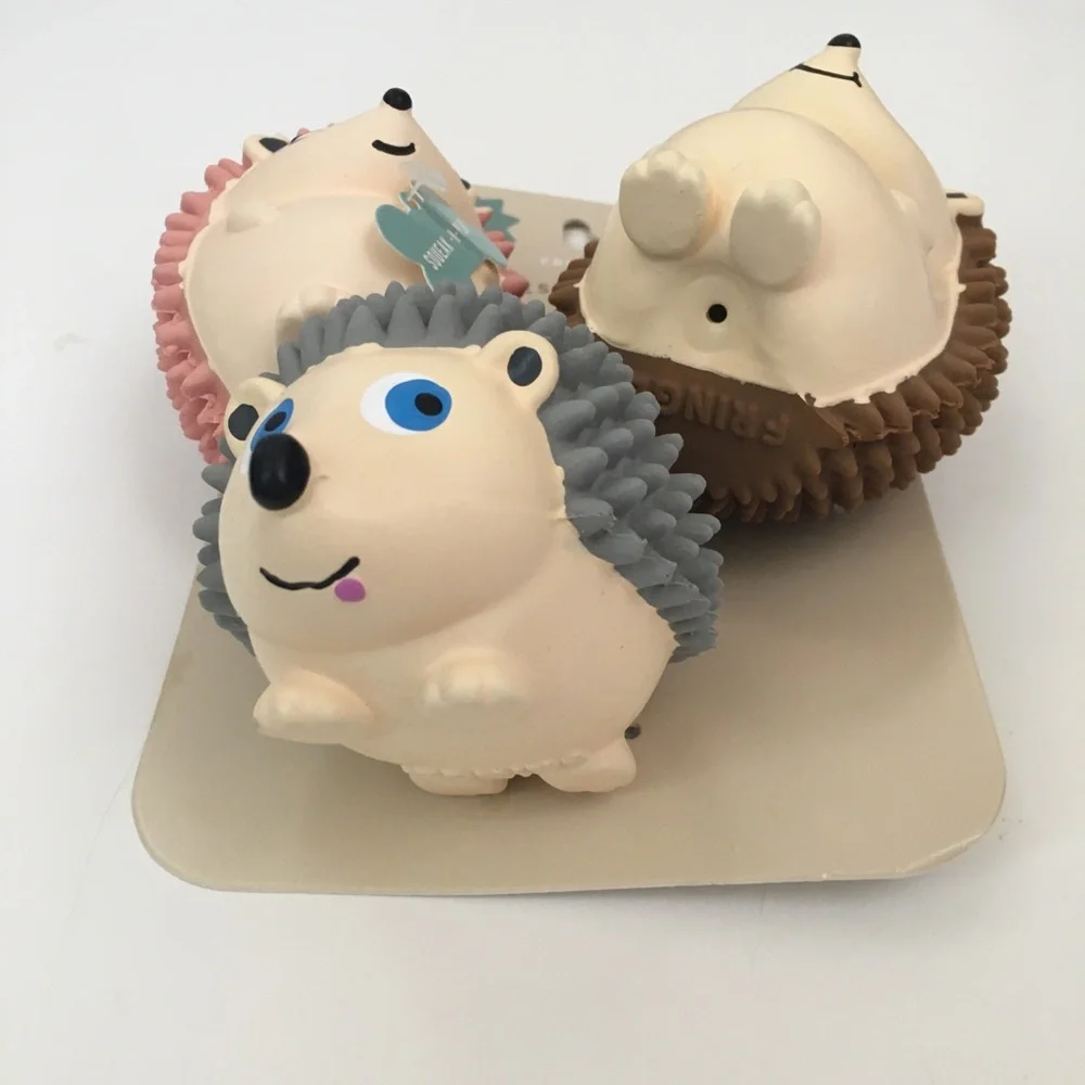 NEW Dog Toys Squeaky 3 Latex Fetch and Play Small Hedgehogs | Fringe